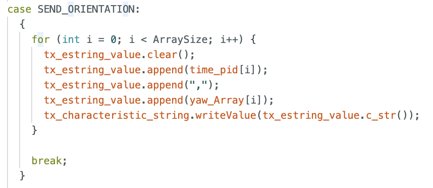 SEND ORIENTATION Command